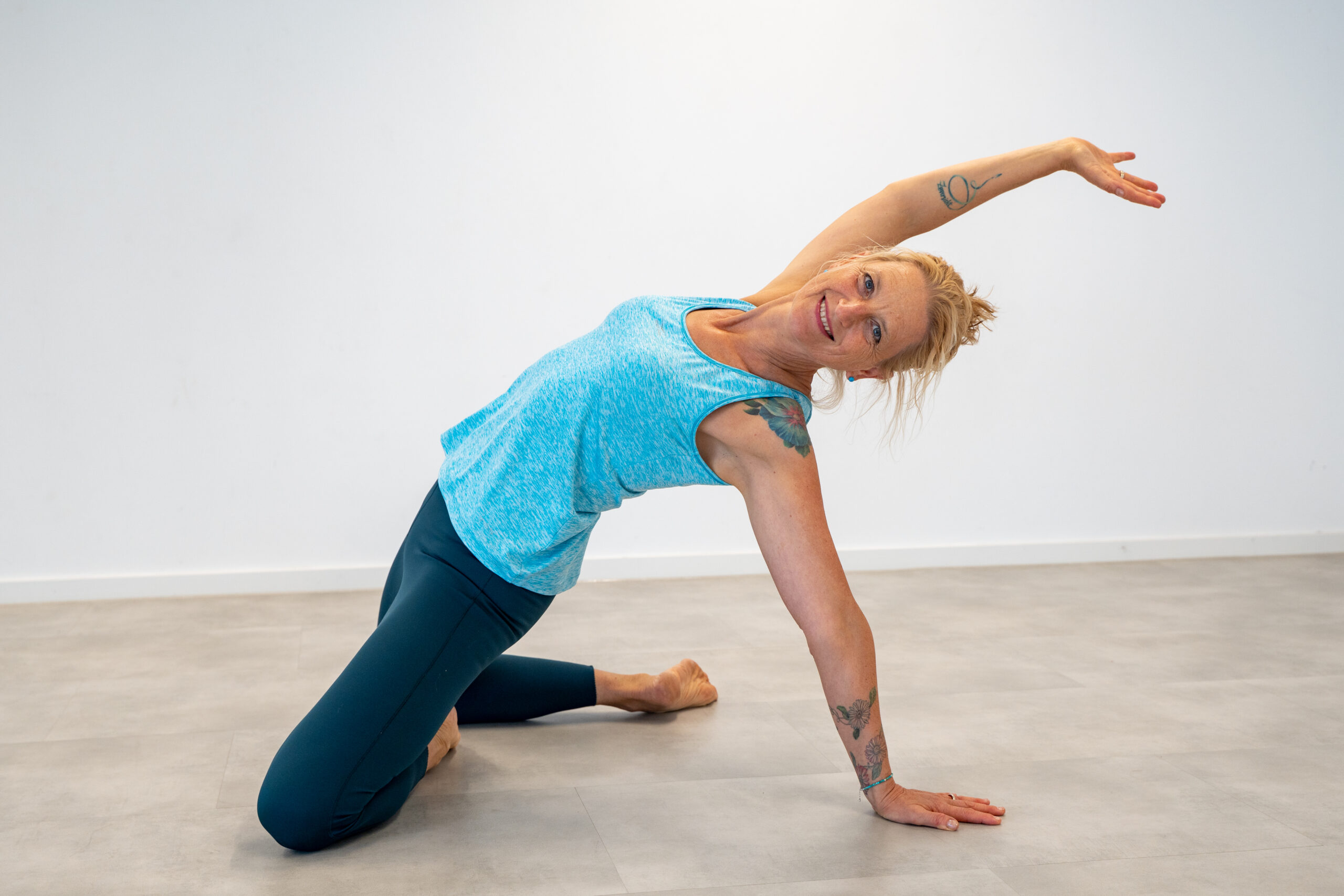 Miriam Wessels beim dynamischen Faszientraining